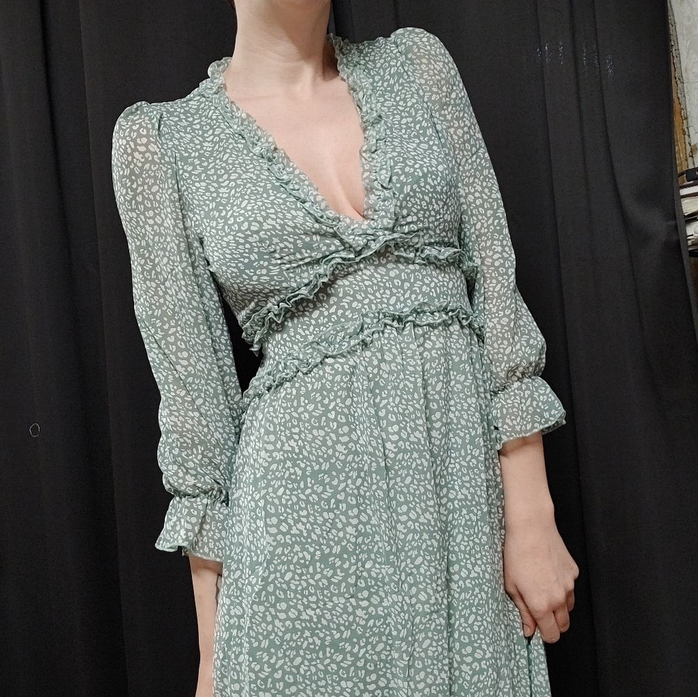 Long Sleeve Ruffle Dress - Picture 3 of 3